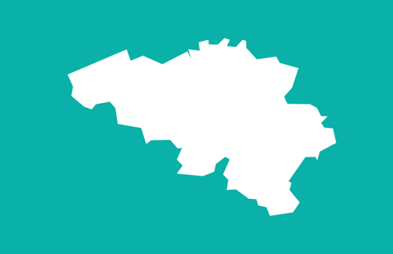 Outline of the country of Belgium