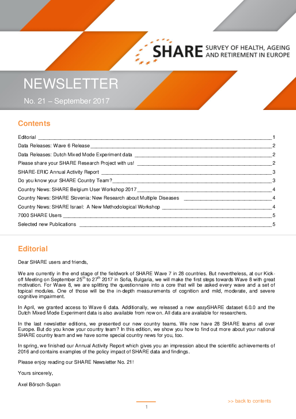 SHARE Newsletter No 21