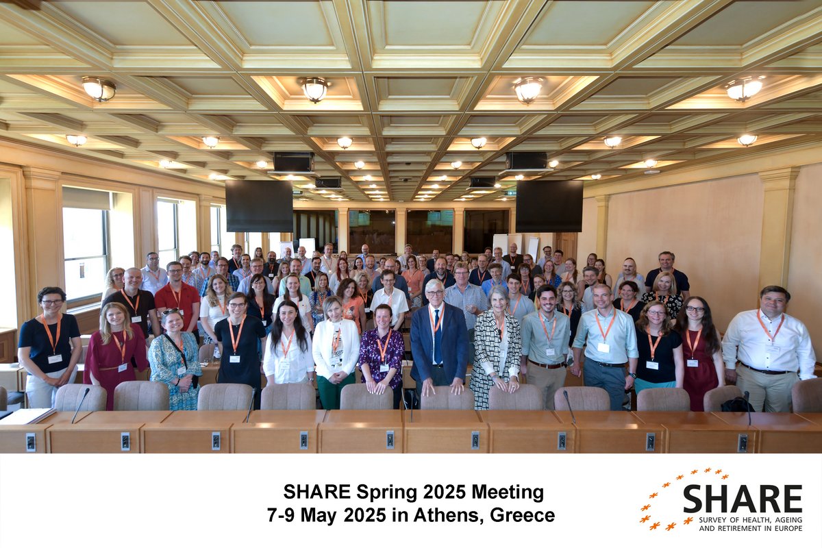 Group foto of conference of Survey of Health, Ageing and Retirement in Europe Team in Athens