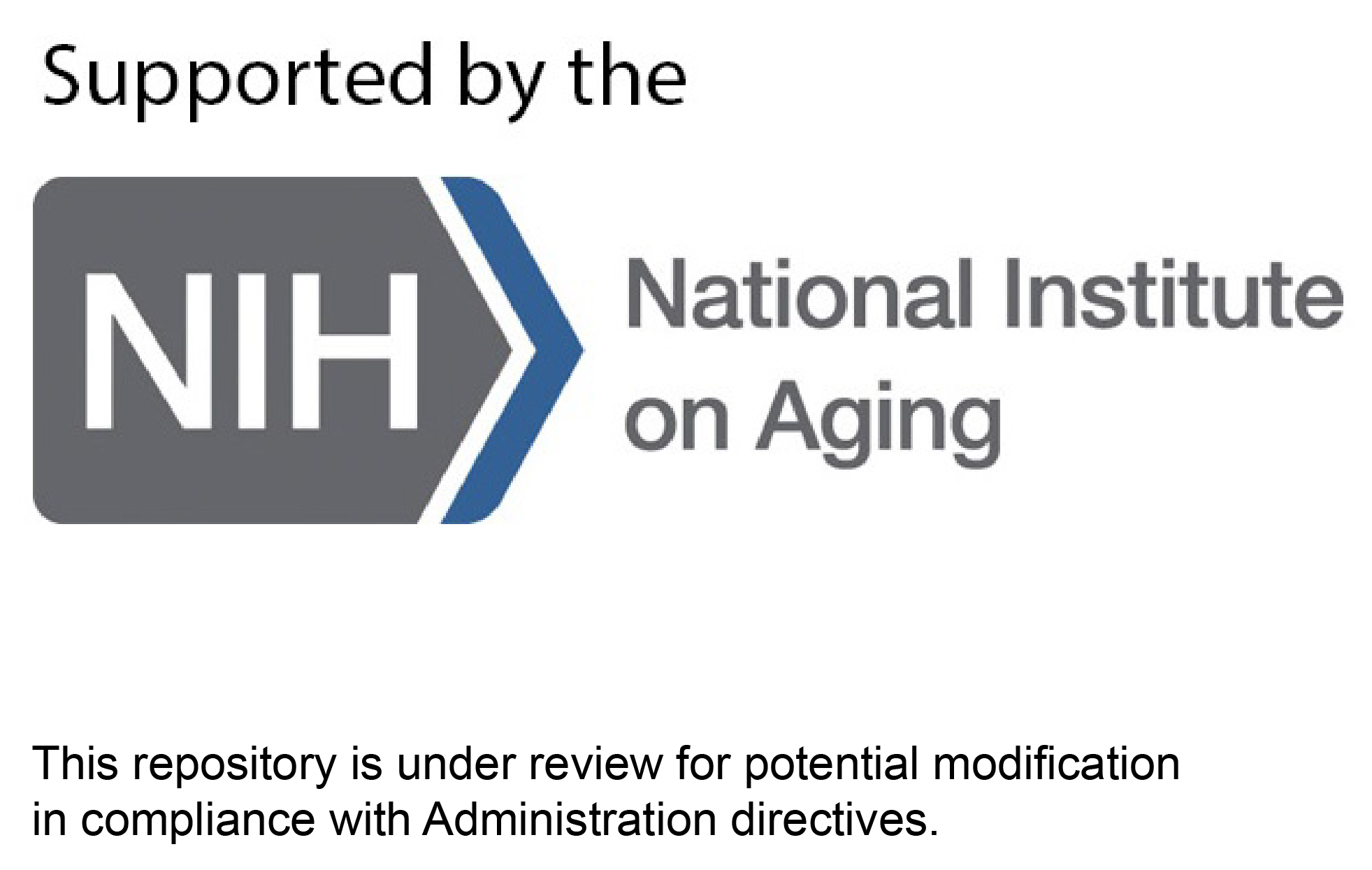 Logo verifying that SHARE ERIC is supported by the National Institute on Aging